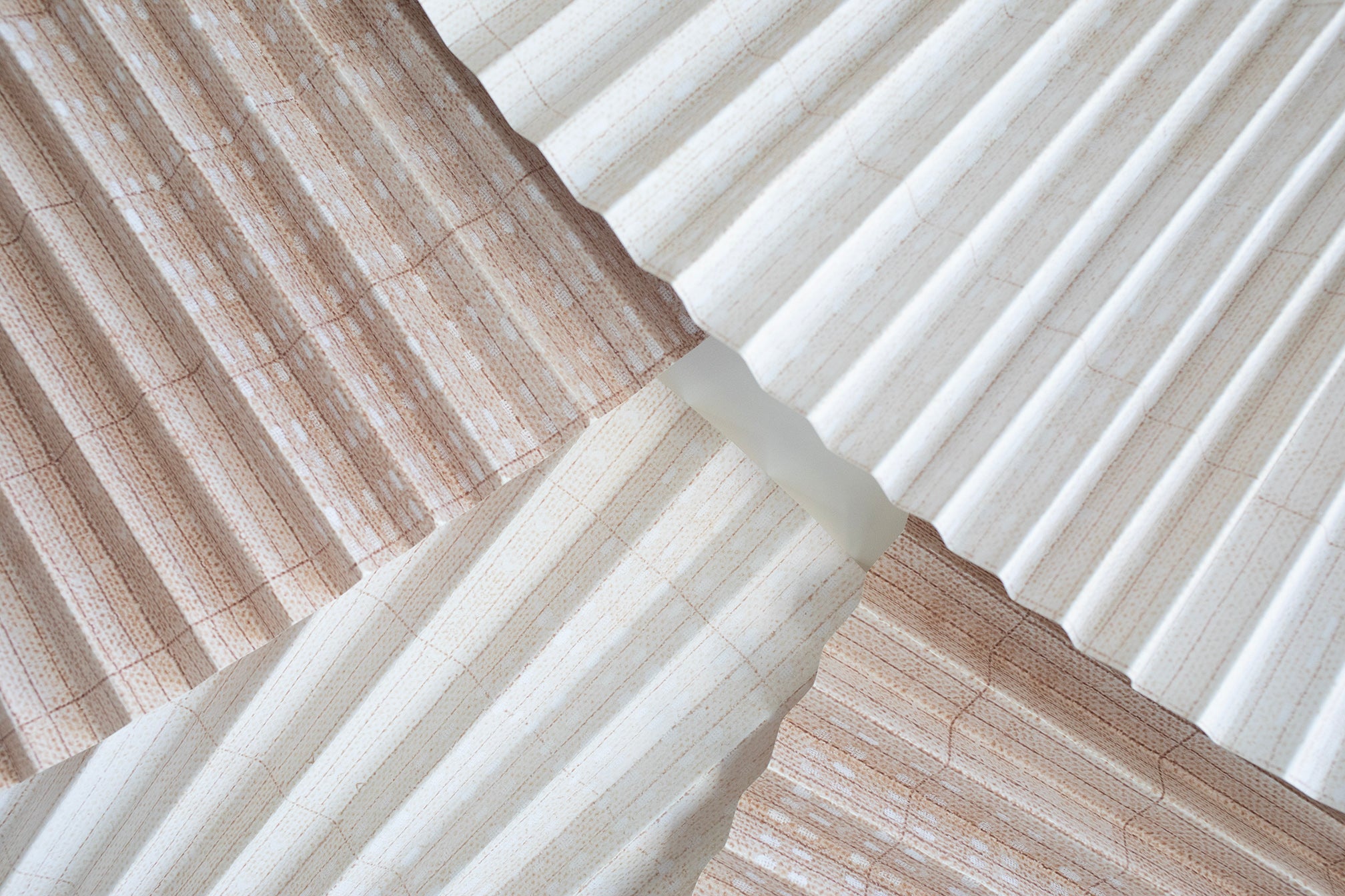 002 Abstract Dimensional Blush Pleats