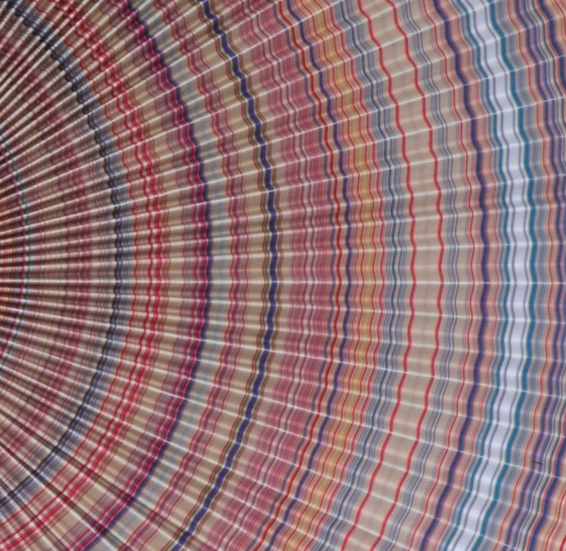 Pleated Circle: Stripes 30x30