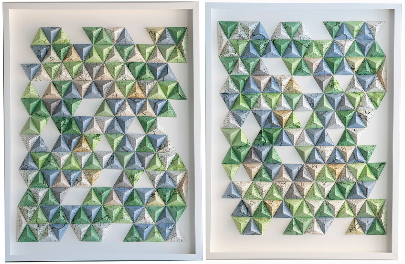 Map Pyramid Abstract