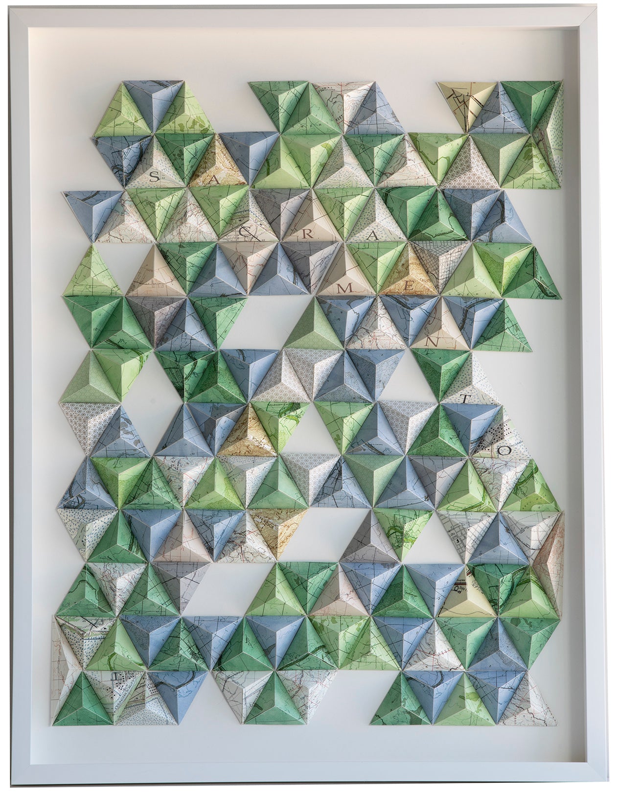 Map Pyramid Abstract