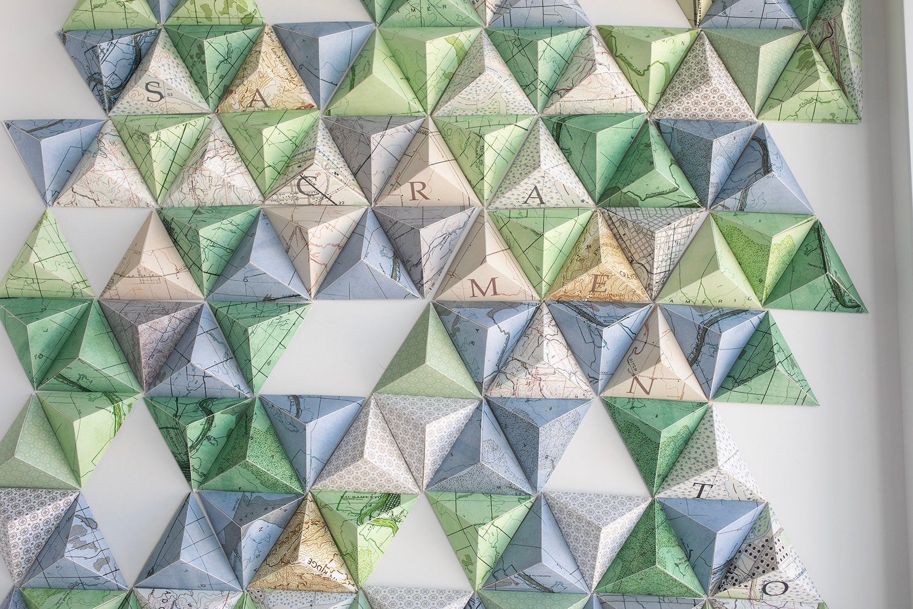 Map Pyramid Abstract